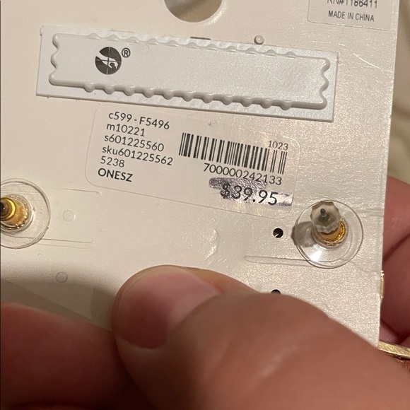 Lane Bryant Gold Gingerbread Stud Earrings - Picture 3 of 4